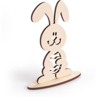 Osterhase Hase Aus Holz, Deko Osterdeko Ostern, 19, 8 cm Osterhase Hase Aus Holz, Deko Osterdeko Ostern, 19, 8 cm von KSLaserart