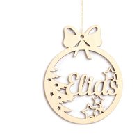 Personalisierte Weihnachtskugel Mit Namen Aus Holz, Weihnachten Weihnachtsbaum Weihnachtsbaumkugel, Geschenk, Ornament von KSLaserart