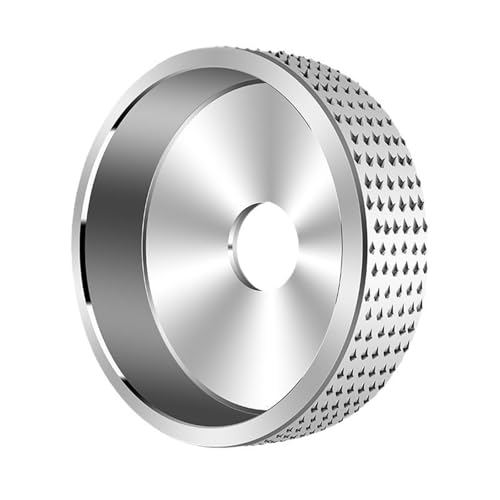 KSOPUERT 2Stück Holz Schleifscheiben hoher Kohlenstoffstahl Winkelschleife & Bohrer-65 mm/75 mm (ID/OD), 20mm Breite, 16mm und 22mm großes Polierrad für Holzbearbeitung, für Holzbearbeitungswerkzeuge von KSOPUERT