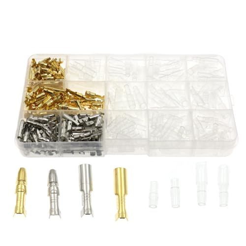 KSOPUERT 400 Stück Rundklemmen, Drahtverbinder, Männlich und weiblich,Mit Isolierhülsen für Motorräder, Fahrräder,LKWs, Roller, Boote KSOPUERT 400 Stück Rundklemmen, Drahtverbinder, Männlich und weiblich,Mit Isolierhülsen für Motorräder, Fahrräder,LKWs, Roller, Boote von KSOPUERT