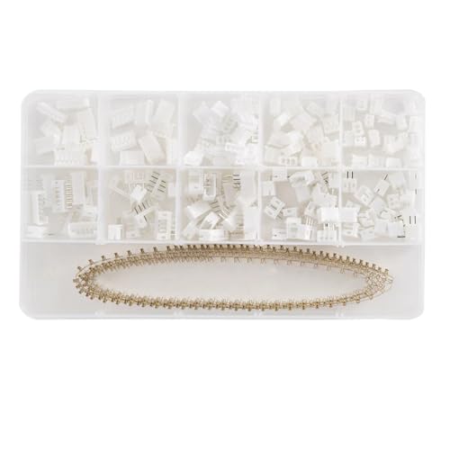 KSOPUERT 460 Stück JST-PH 2/3/4/5/6Pin Stecker & Buchse Gehäuse Buchse Stecker Kit 2,0mm Pitch Weibliche Pin Header von KSOPUERT