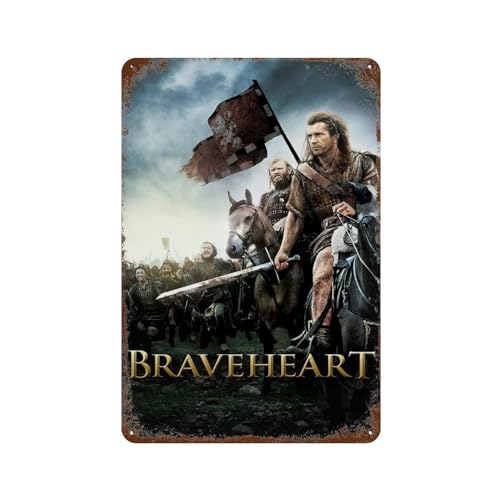 KSOXDAITIP Filmposter Braveheart Wanddekoration, Kunst, Metallblechposter, moderne Heimdekoration, Kunst, Metallposter, Hausbar, Laden, Dekorationen, Vintage-Schild, Geschenk, 30 x 20 cm KSOXDAITIP Filmposter Braveheart Wanddekoration, Kunst, Metallblechposter, moderne Heimdekoration, Kunst, Metallposter, Hausbar, Laden, Dekorationen, Vintage-Schild, Geschenk, 30 x 20 cm von KSOXDAITIP