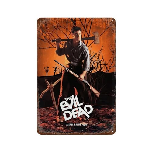 KSOXDAITIP Filmposter "The Evil Dead", Wanddekoration, Kunst, Metallblechposter, moderne Heimdekoration, Kunst, Metallposter, Hausbar, Laden, Dekorationen, Vintage-Schild, Geschenk, 30 x 20 cm KSOXDAITIP Filmposter "The Evil Dead", Wanddekoration, Kunst, Metallblechposter, moderne Heimdekoration, Kunst, Metallposter, Hausbar, Laden, Dekorationen, Vintage-Schild, Geschenk, 30 x 20 cm von KSOXDAITIP