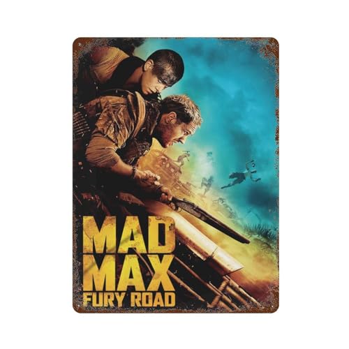 KSOXDAITIP Mad Max – Fury Road Filmposter, Wanddekoration, Kunst, Metallblechposter, moderne Wohnkultur, Kunst, Metallposter, Hausbar, Laden, Dekorationen, Vintage-Schild, Geschenk, 39,9 x 30 cm KSOXDAITIP Mad Max – Fury Road Filmposter, Wanddekoration, Kunst, Metallblechposter, moderne Wohnkultur, Kunst, Metallposter, Hausbar, Laden, Dekorationen, Vintage-Schild, Geschenk, 39,9 x 30 cm von KSOXDAITIP