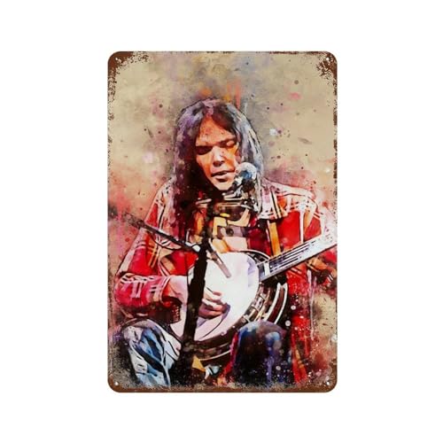KSOXDAITIP Musikproduzent Neil Young Poster, Wanddekoration, Kunst, Metallblechposter, moderne Heimdekoration, Kunst, Metallposter, Hausbar, Laden, Dekorationen, Vintage-Schild, Geschenk, 30 x 20 cm KSOXDAITIP Musikproduzent Neil Young Poster, Wanddekoration, Kunst, Metallblechposter, moderne Heimdekoration, Kunst, Metallposter, Hausbar, Laden, Dekorationen, Vintage-Schild, Geschenk, 30 x 20 cm von KSOXDAITIP