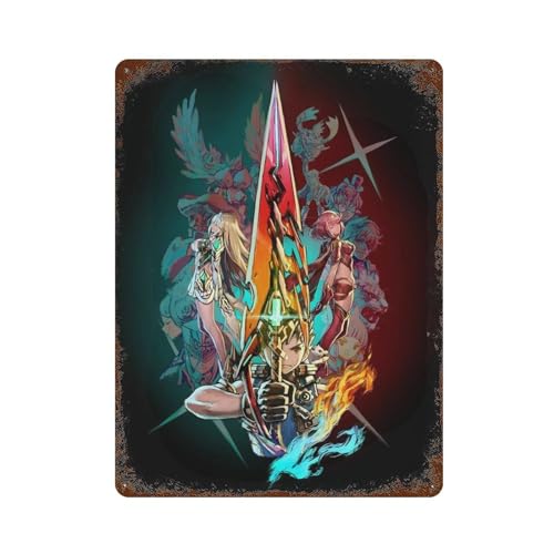 KSOXDAITIP Xenoblade Chronicles 2 Poster, Wanddekoration, Kunst, Metallblechposter, moderne Heimdekoration, Kunst, Metallposter, Hausbar, Laden, Dekorationen, Vintage-Schild, Geschenk, 39,9 x 30 cm KSOXDAITIP Xenoblade Chronicles 2 Poster, Wanddekoration, Kunst, Metallblechposter, moderne Heimdekoration, Kunst, Metallposter, Hausbar, Laden, Dekorationen, Vintage-Schild, Geschenk, 39,9 x 30 cm von KSOXDAITIP