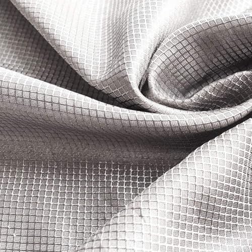 Faraday Stoff, RFID-Abschirmung Tuch Schutz Leitfähige Gewebe Absorbiert EMF EMI RFID Abschirmung Kupfer Nickel Leitfähiges Tuch Mikrowellen-Kartenbeutel-Elektronische Produkte,silver-8x1.1m von KSQP