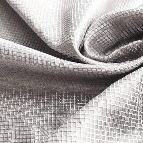 Faraday Stoff EMF Schutzkleidung Faraday Taschen, EMF Abschirmgewebe Gewebe EMI RFID Abschirmung Kupfer Nickel Leitfähiges Tuch für Smart Meter RF Blocking mit Leitfähigem Tuch,silver-4x1.1m von KSQP