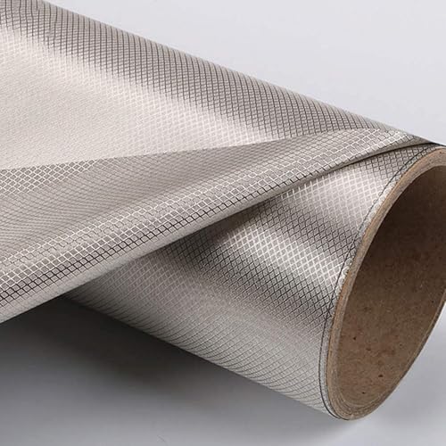 KSQP Faraday Stoff Abschirmgewebe Faraday Fabric Schützt Signal Leitendes Gewebe HF-Abschirmung, Elektromagnetischer Strahlenschutz für Radiowellen Mikrowelle/Strahlung Computer,silver-4x1.1m von KSQP