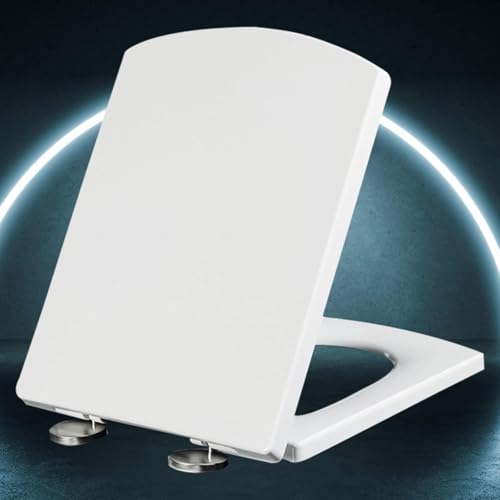 WC Sitz mit Absenkautomatik Toilettendeckel mit Quick-Release Antibakterielle Klobrille mit Quick Release Funktion Wc Deckel Abnehmbar Top-Installation,white-34.5 * 43cm WC Sitz mit Absenkautomatik Toilettendeckel mit Quick-Release Antibakterielle Klobrille mit Quick Release Funktion Wc Deckel Abnehmbar Top-Installation,white-34.5 * 43cm von KSQP