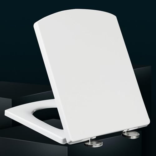 Wc Sitz Absenkautomatik Weiß Toilettendeckel Softclose Abnehmbare Eckig Toilettensitz Duroplast Wc Deckel Einfache Montage Toilettensitz aus Duroplast,white-37 * 47cm Wc Sitz Absenkautomatik Weiß Toilettendeckel Softclose Abnehmbare Eckig Toilettensitz Duroplast Wc Deckel Einfache Montage Toilettensitz aus Duroplast,white-37 * 47cm von KSQP