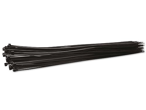 KSS Kabelbinder-Sortiment Polyamid 6.6, schwarz, 385x4,8, UV-beständig, 100 Stück von KSS