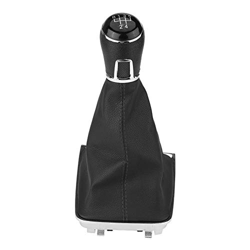KSTE 5-Gang Getriebe Auto Stick Schaltknauf + Gamasche Boot-Abdeckung for Golf 7 MK7 2013-2017 von KSTE