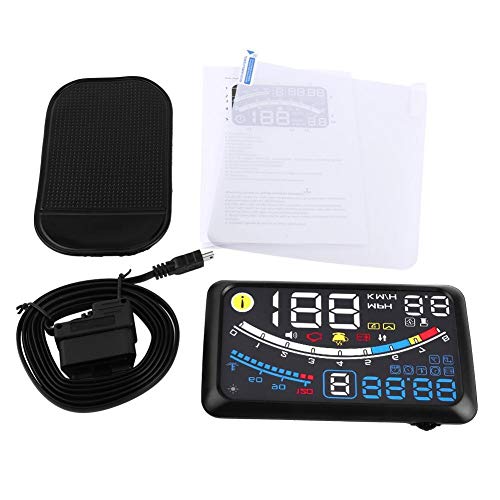 KSTE HD Head-up-Display, 5,5" HD OBD2 Auto HUD Head Up Speed Display Over Speed Warning Plug Play von KSTE