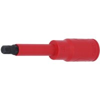 Kstools - 1/2' Bit-Stecknuss mit Schutzisolierung für Innensechskant-Schrauben, lang, 4mm von KSTOOLS