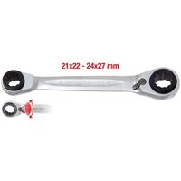 KS TOOLS 4 in 1 GEARplus umschaltbar Doppel-Ratschenringschlüssel 21 x 22 x 24 x 27 mm - 503.4553 KS TOOLS 4 in 1 GEARplus umschaltbar Doppel-Ratschenringschlüssel 21 x 22 x 24 x 27 mm - 503.4553 von KSTOOLS