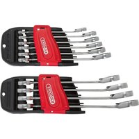 Ks Tools duo GEARplus Ratschenringmaulschlüssel mit Maul-Ratschenfunktion, umschaltbar, 10-tlg. von KSTOOLS