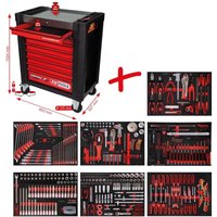 Kstools - ks Tools Performanceplus Werkstattwagen-Satz P10 mit 397 Werkzeugen für 7 Schubladen von KSTOOLS