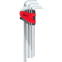KS-Tools 151.4960 Innensechskant-Winkelstiftschlüs sel-Satz, extra lang, 10-tlg. Zoll von KSTOOLS