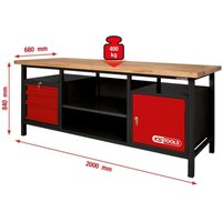 Ks Tools XXL-Werkbank mit 3 Schubladen und 1 Tür Ks Tools XXL-Werkbank mit 3 Schubladen und 1 Tür von KSTOOLS