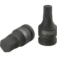 Kstools - 3/8' Kraft-Bit-Stecknuss für Innensechskant-Schrauben, kurz, 6 mm von KSTOOLS