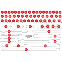 Ks tools Leere Schaumstoffeinlage zu 811.0066 ( 811.0066-97 ) von KSTOOLS