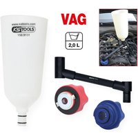 KS Tools Öl-Einfülltrichter-Satz mit drehbarem Winkelarm für VAG, 4-tlg. von KSTOOLS