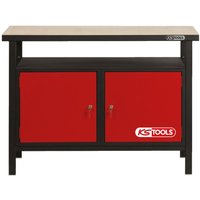 Profi-Werkbank mit 2 Türen, H840xB1200xT600mm von KSTOOLS