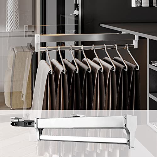 KSTORE Ausziehbare Kleiderschrank Kleider Teleskopauszug Set Ausziehbare Kleiderstange für Garderobenschrank,Weiß,70cm KSTORE Ausziehbare Kleiderschrank Kleider Teleskopauszug Set Ausziehbare Kleiderstange für Garderobenschrank,Weiß,70cm von KSTORE