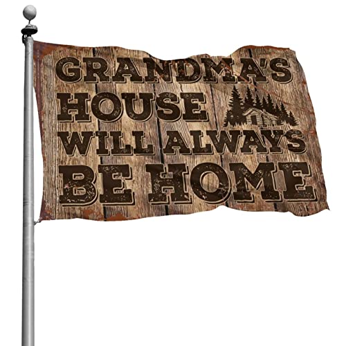 College-Zimmer-Schild "Grandmas 's House Will Always Be Home", lustiges Geschenk für Boss, Jungen, Schlafzimmer-Dekoration (60 x 90 cm) von KSXS