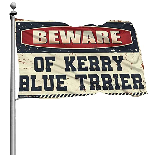 College-Zimmer-Schild mit Aufschrift "Beware Of Kerry", lustiges Geschenk für Boss, Jungen, Schlafzimmer-Dekoration (152 x 244 cm) von KSXS