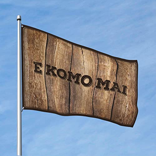 Coole Flaggen für Jungs E Komo Mai Fußmatte Aloha-Flagge 1 Hinterhof-Dekoration, lustige Hausdekoration (60 x 90 cm) von KSXS