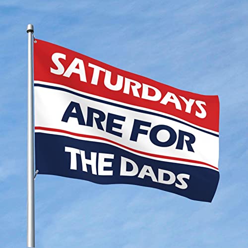 Coole Flaggen für die Männerhöhle "Saturdays Are For The Dads", Herbstflagge, Garten, College, Zimmer-Flaggen (30 x 45 cm) von KSXS