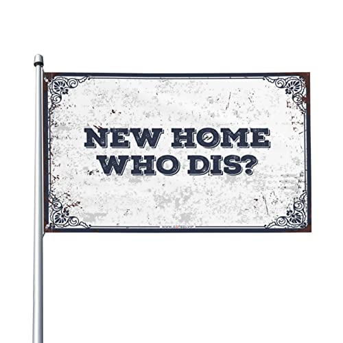 Dekoration für Hinterhof, Bar, neues Zuhause, Who Dis, cooles Poster, Flaggen, Wohnheim-Dekoration für Mädchen (120 x 180 cm) von KSXS