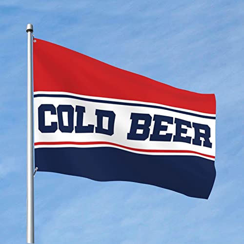 Flagge für Wohnheime, für Jungs, Kaltbier, Poster für Studentenwohnheim, coole Gartenflagge (60 x 90 cm) von KSXS