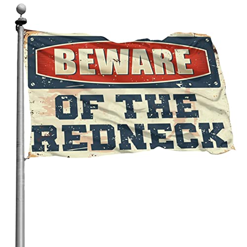 Home Bar Decor Beware Of The Redneck Flag Fall Yard Decor Teen Stuff(30X45CM) von KSXS