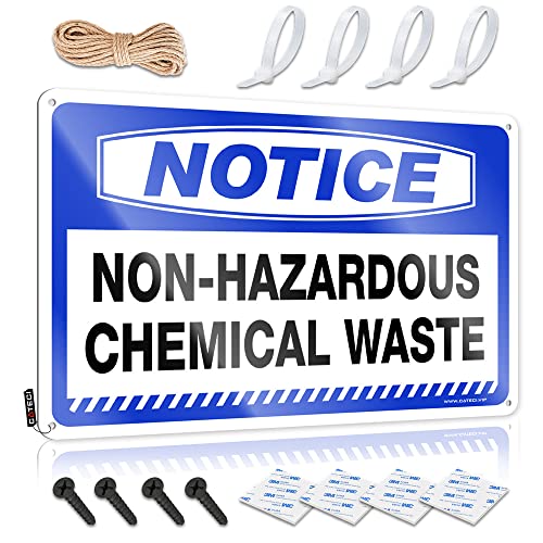 KSXS Blechschild mit Aufschrift "Bar Man Cave" (in englischer Sprache), Aufschrift "Not Hazardous Chemical Waste Nonhazardous Chemical Waste Blechschild", Heimdekoration, Warnschild (20 x 30 cm) von KSXS