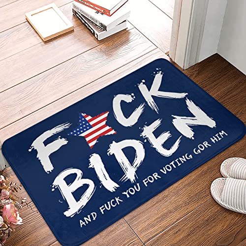 KSXS Kleine Willkommensmatte f-k Biden Mat Outdoor-Fußmatten für den Hauseingang (40 x 60 cm) von KSXS