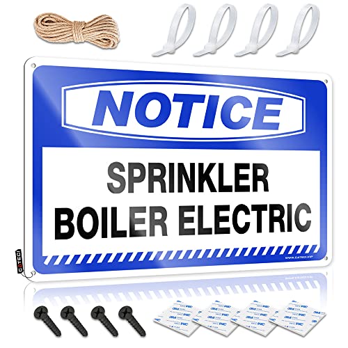 KSXS Lustiges Poster, Warnschild mit Sprinklerboiler, elektrischer Blechschild, Blechschilder, Warnschild für Männerhöhle (20 x 30 cm) von KSXS