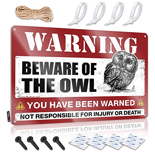 KSXS Metall-Blechschild mit Aufschrift "Beware of ow", Retro-Blechschild, Pool-Zone, 30 x 40 cm von KSXS