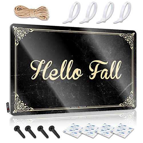 KSXS Pool Zone Blechschild Hello Fall Blechschild Männerhöhle Schild Lustiges Bro Cave Schild (20 x 30 cm) von KSXS