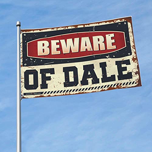 Lustige Flaggen mit Aufschrift "Beware Of Dale" für Jungen, Schlafzimmer, Dekoration, Bootsflagge (30 x 45 cm) von KSXS