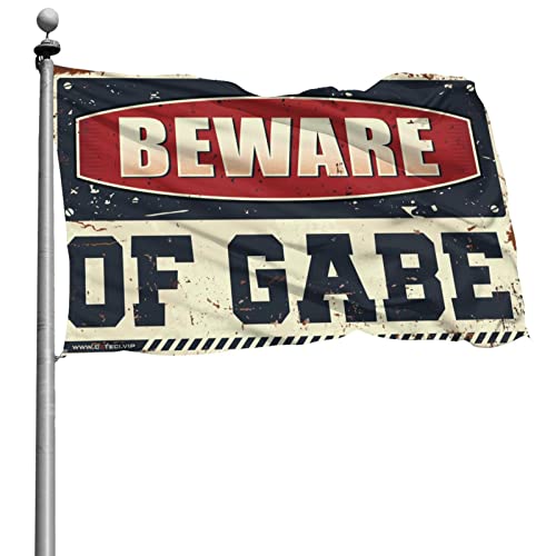 Lustige Outdoor-Dekoration, Vorsicht vor Gabe-Flagge, Ehemann, Geschenke, Hinterhof-Dekoration (30 x 45 cm) von KSXS