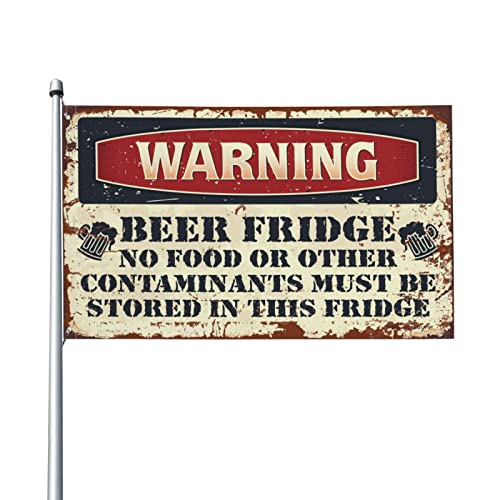 Lustige Outdoor-Dekoration, Warnung, Bierbrücke, Flagge, Ehemann, Geschenke, Hinterhof-Dekoration (30 x 45 cm) von KSXS