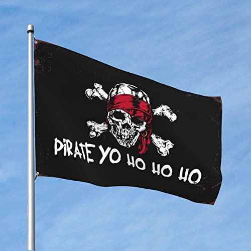 Sportbar-Dekoration, Piraten-Flagge, Motiv: Yo Ho Ho, Ho, Ho Ho, Coole Sachen für Jungen, Hinterhof-Dekoration (60 x 90 cm) von KSXS