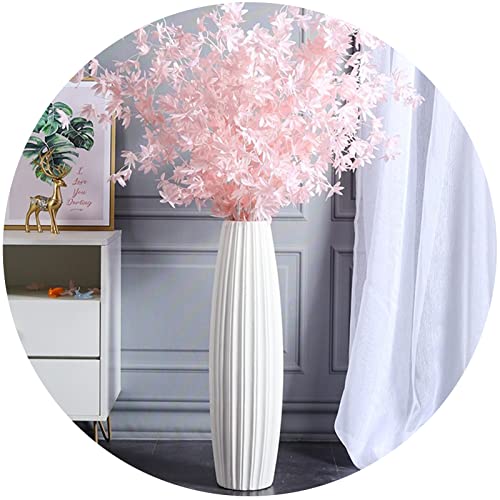 61 cm hohe Bodenvase, dekorative große Keramikvase, weiße Vase, gestreifter Blumenhalter für Wohnzimmer, Küche, von KSYGINXD