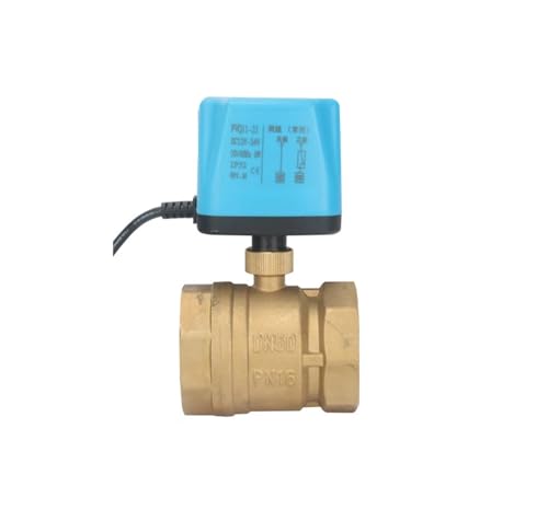 KSZHZYMGX 2 "normalerweise geschlossener/offener motorisierter Kugelhahn 220 V 12 V 24 V 2-Draht-Elektrokugelhahn Magnetventil ersetzen(Open_220VAC) von KSZHZYMGX