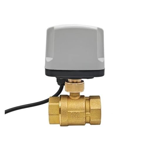KSZHZYMGX DN15 DN20 DN25 IP65 Wasserdichter motorisierter Kugelhahn mit voller Bohrung, 3-adrig oder 2-adrig, elektrischer Kugelhahn, Ventilkörper mit großer Öffnung(12V_CR02) von KSZHZYMGX