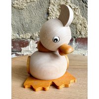 Ente Orange Natur Geschenk 90Er Jahre Handarbeit Erzgebirge von KSZWEI