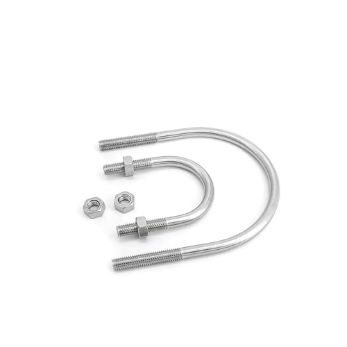 KSeSii 1/2 Stück 304 Edelstahl U-Schraube U-Bolzen U-Clip U-Verlängerungsschraube/Befestigungsclip Reitclip(2set M6x18x36) von KSeSii
